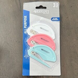 Westcott Letter Opener 3 Pack All Purpose